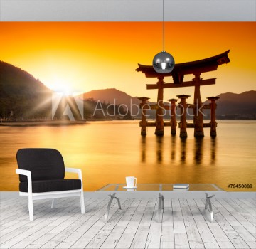 Picture of Torii in Miyajima Japan